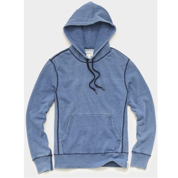 Todd Snyder Other - Todd Snyder Japanese Indigo Hoodie Small Light Indigo Blue Denim